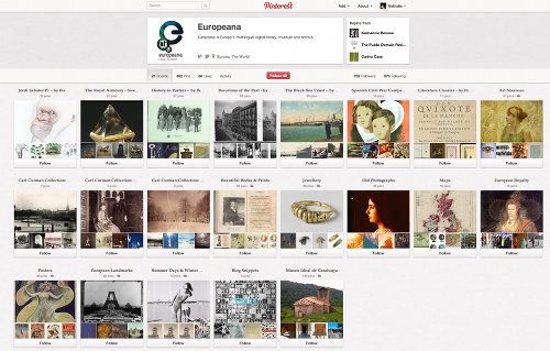 Europeana in Pinterest